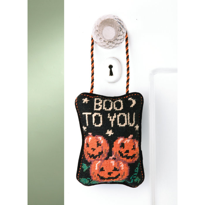 Peking Handicraft Boo To You Needlepoint Door Hanger & Reviews Wayfair